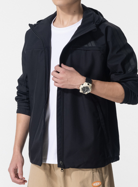 Adidas阿迪达斯男装梭织夹克外套25新款冬季运动服户外防风KA1307