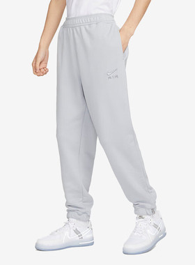 Nike耐克灰色男裤休闲裤2025冬季束脚裤跑步收口长裤DV9846-012