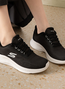 斯凯奇冬季新款女鞋跑鞋AIR-COOLED舒适健身训练鞋绑带运动休闲鞋