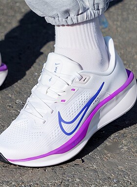耐克女鞋跑步鞋白紫色运动鞋26春新款健身训练鞋休闲鞋FD6034-113