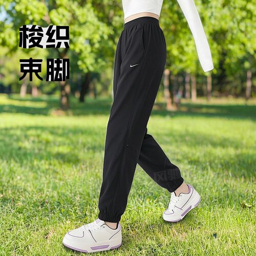 NIKE耐克女裤梭织长裤子2025秋季新款健身训练裤休闲裤HV5767-010