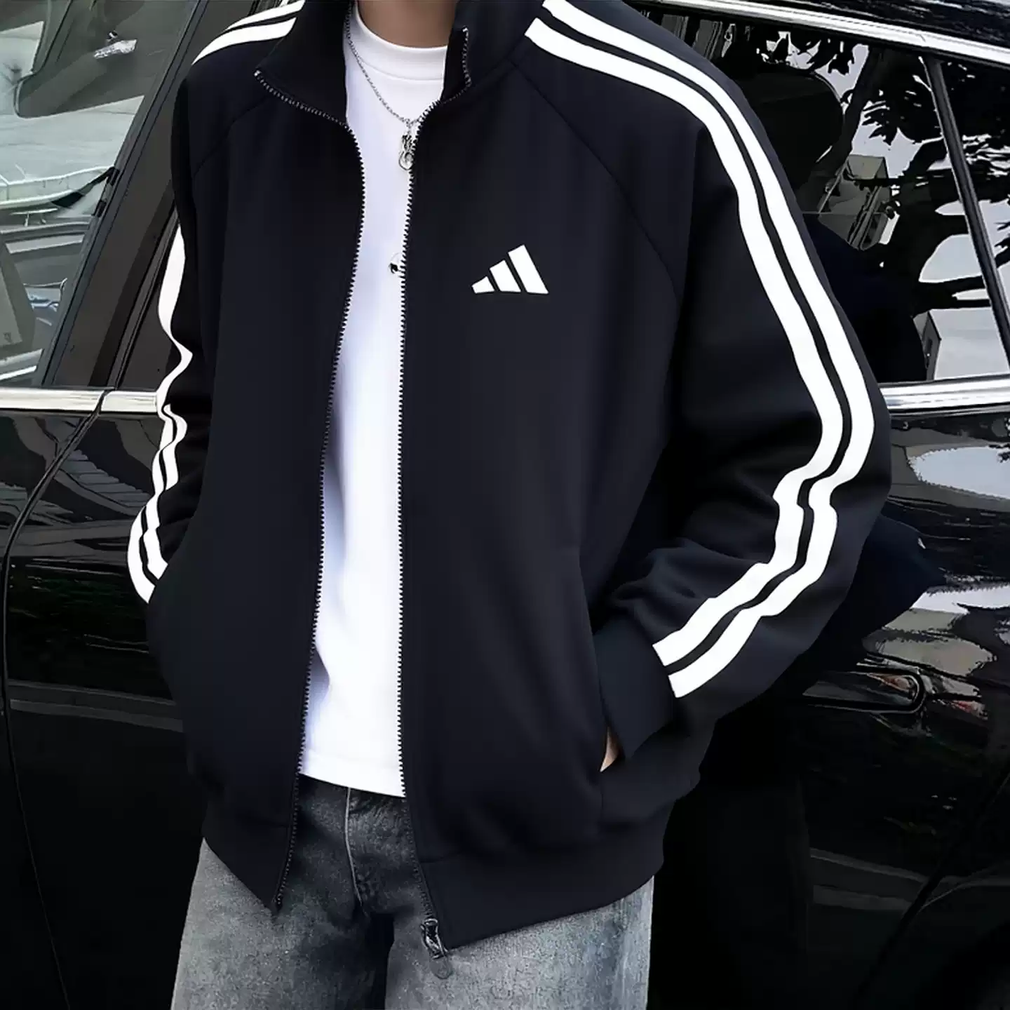 阿迪达斯棒球服男秋冬新款正品针织运动服宽松篮球美式复古外套男,运动服/休闲服装,运动茄克/外套,淘宝优惠券,粉丝福利购,淘宝优惠卷