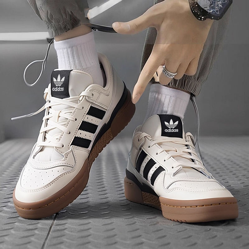 Adidas阿迪三叶草男女同款休闲板鞋2025冬季运动鞋厚底低帮JQ0209