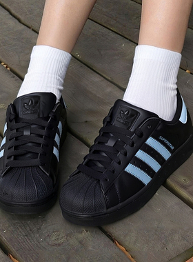 阿迪达斯三叶草SUPERSTAR男女贝壳头板鞋运动休闲鞋2026秋 JS1338