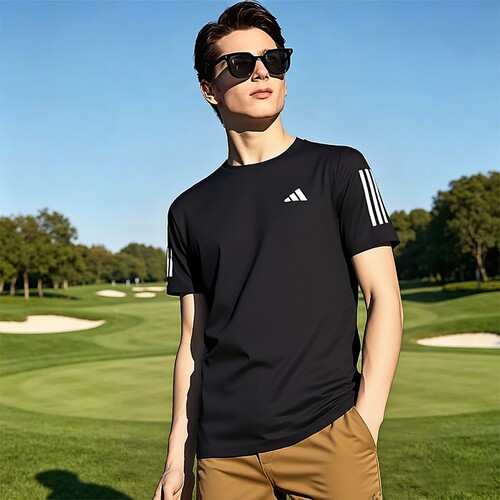 阿迪达斯adidas短袖速干上衣男夏季透气运动服跑步健身T恤JY8583
