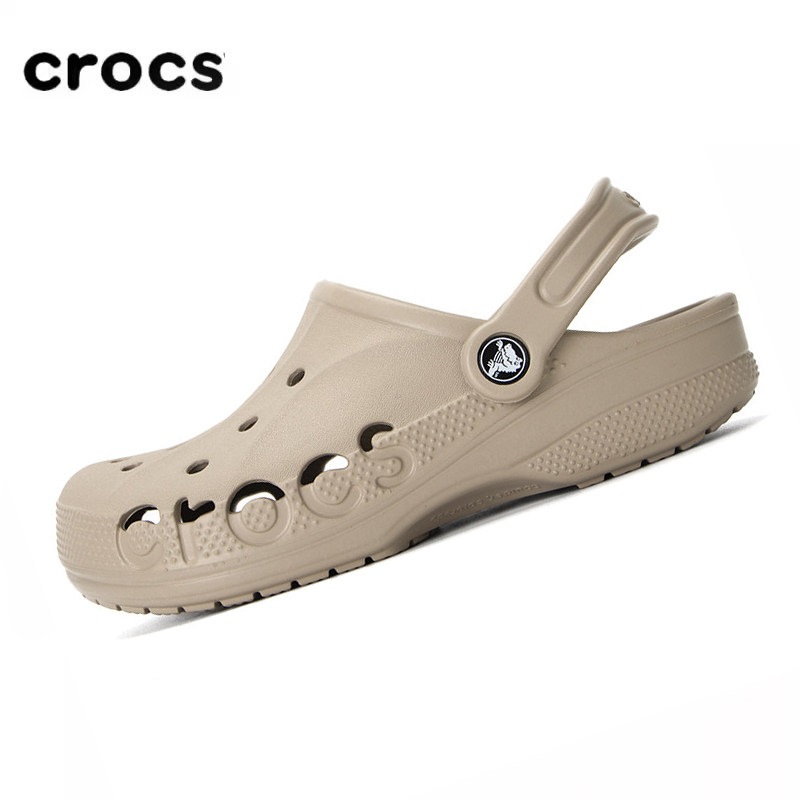 Crocs卡骆驰洞洞鞋男鞋26秋季运动拖鞋卡其色户外包头鞋厚底鞋女图片