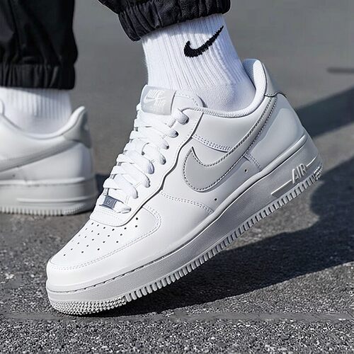 耐克男鞋Nike官网夏季新款空军一号黑白色AF1低帮运动休闲板鞋