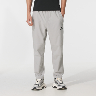 阿迪达斯男裤休闲裤2025冬季新款运动裤透气跑步直筒长裤KC5326