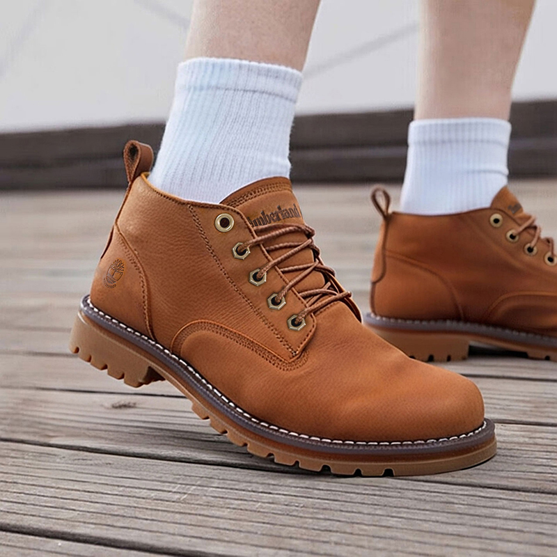 添柏岚男鞋休闲鞋冬季新款户外旅行舒适商务通勤中帮马丁靴A2BFY