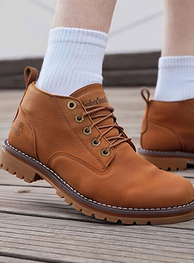 添柏岚男鞋休闲鞋冬季新款户外旅行舒适商务通勤中帮马丁靴A2BFY