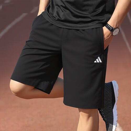 adidas梭织短裤子男裤26秋季运动裤健身跑步休闲裤KC2882