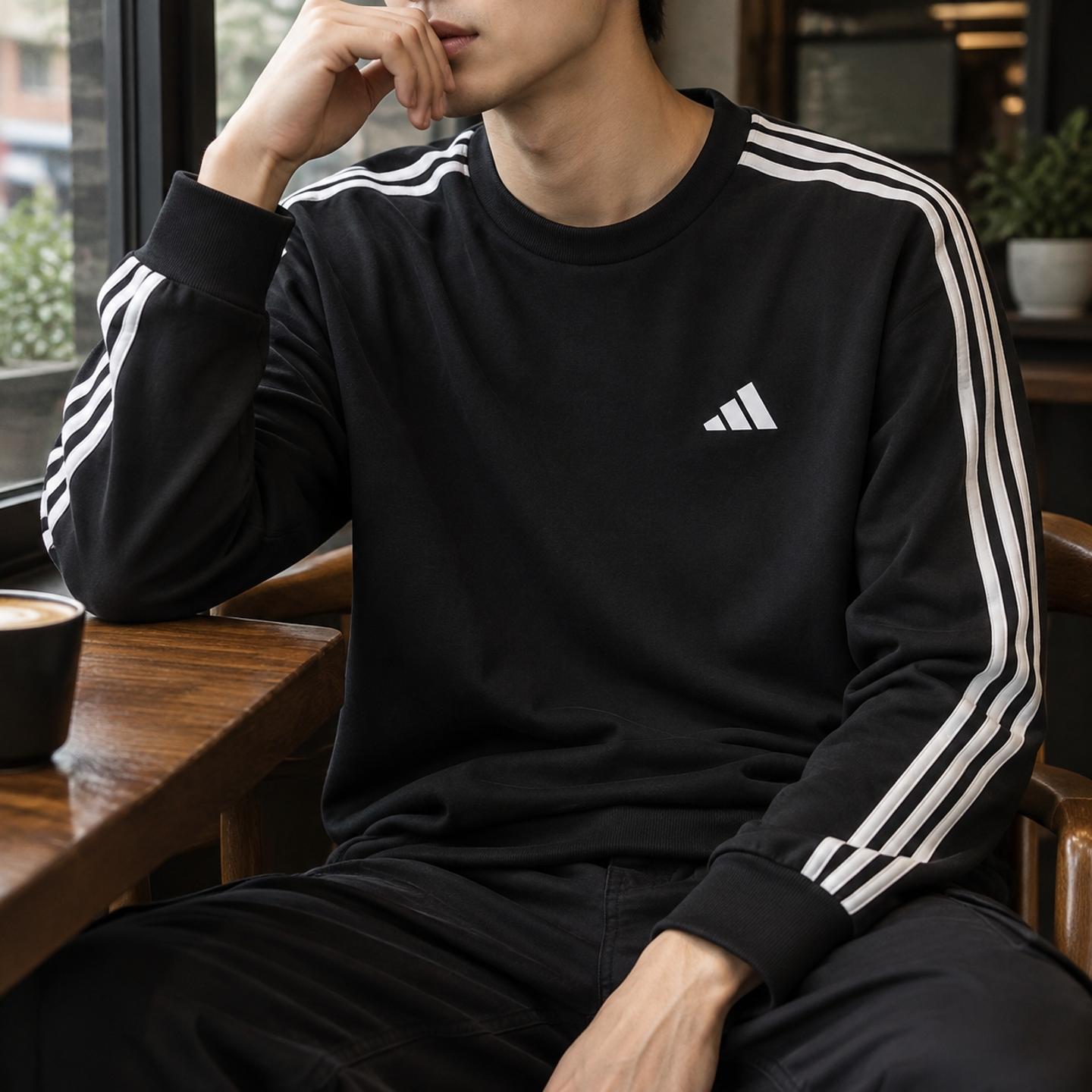 Adidas阿迪达斯男装卫衣套头衫2026秋季新款休闲上衣运动服KX0498