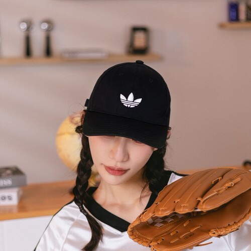 adidas阿迪达斯三叶草棒球帽男女复古鸭舌帽运动户外遮阳帽JC6023
