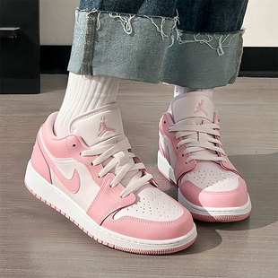 NIKE耐克官网女鞋2026春季新款AJ1女款本命年粉色婚鞋运动鞋板鞋