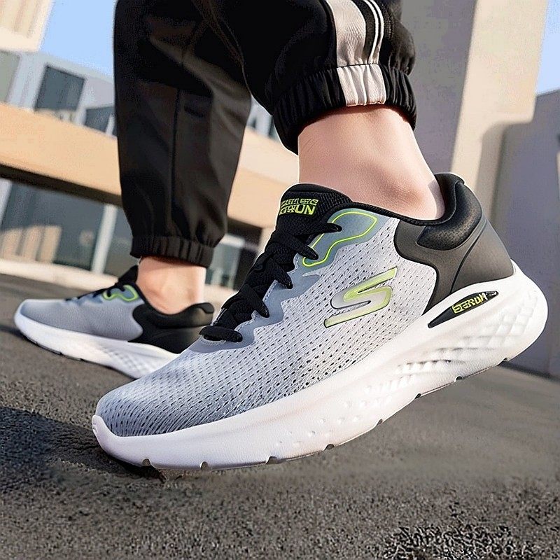 斯凯奇男鞋2026春季新款灰色网面鞋透气运动鞋男士GO RUN跑步鞋子,运动鞋new,运动休闲鞋,淘宝优惠券,粉丝福利购,淘宝优惠卷