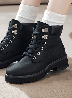 添柏岚中帮马丁靴子女鞋秋冬休闲鞋户外缓震徒步登山运动靴A5NYY
