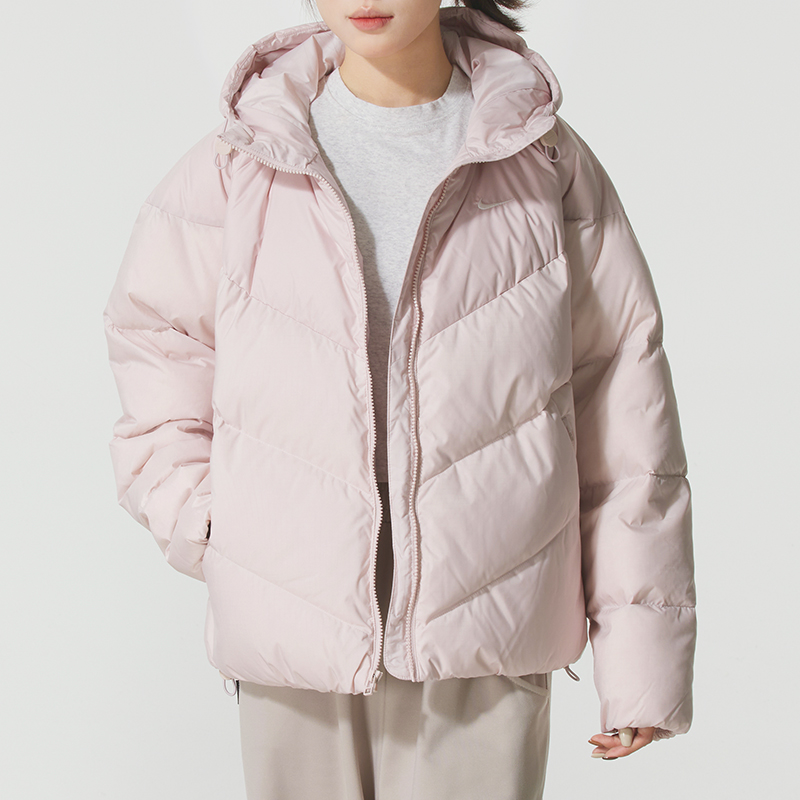 NIKE耐克2025年新款女装连帽简约舒适保暖运动羽绒服HV5236-667