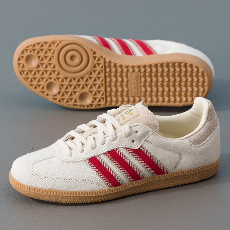 阿迪达斯三叶草低帮德训鞋女鞋SAMBA OG W 25冬运动休闲鞋JS3935