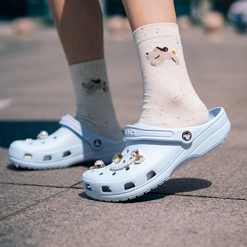 卡骆驰洞洞鞋2026春季新款户外沙滩鞋男女鞋厚底休闲洗澡运动拖鞋