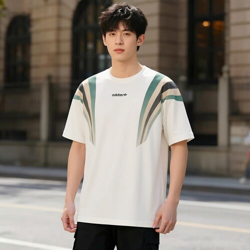 阿迪达斯adidas三叶草短袖t恤男装2026夏季新款纯棉运动服KW2016