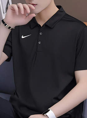 Nike耐克POLO衫短袖男2026夏季新款休闲运动服透气速干翻领T恤