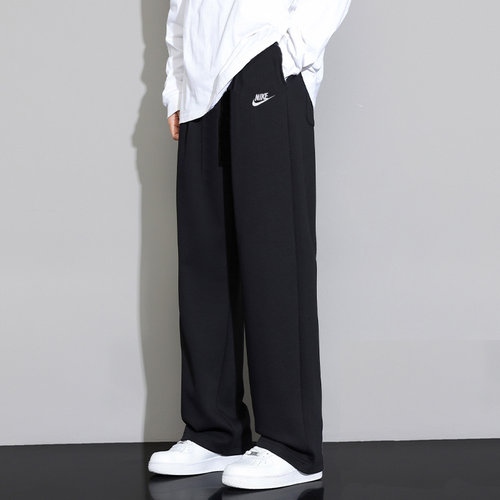 NIKE耐克休闲裤男裤针织长裤子26夏季直筒裤宽松透气跑步运动裤