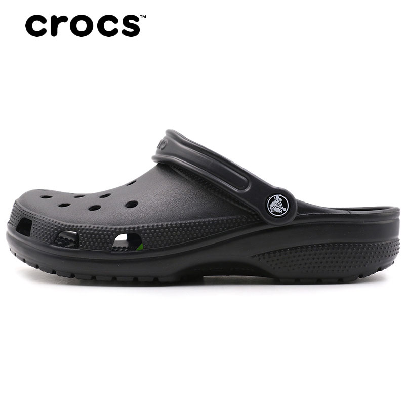 骆驰男鞋Crocs黑色沙滩鞋