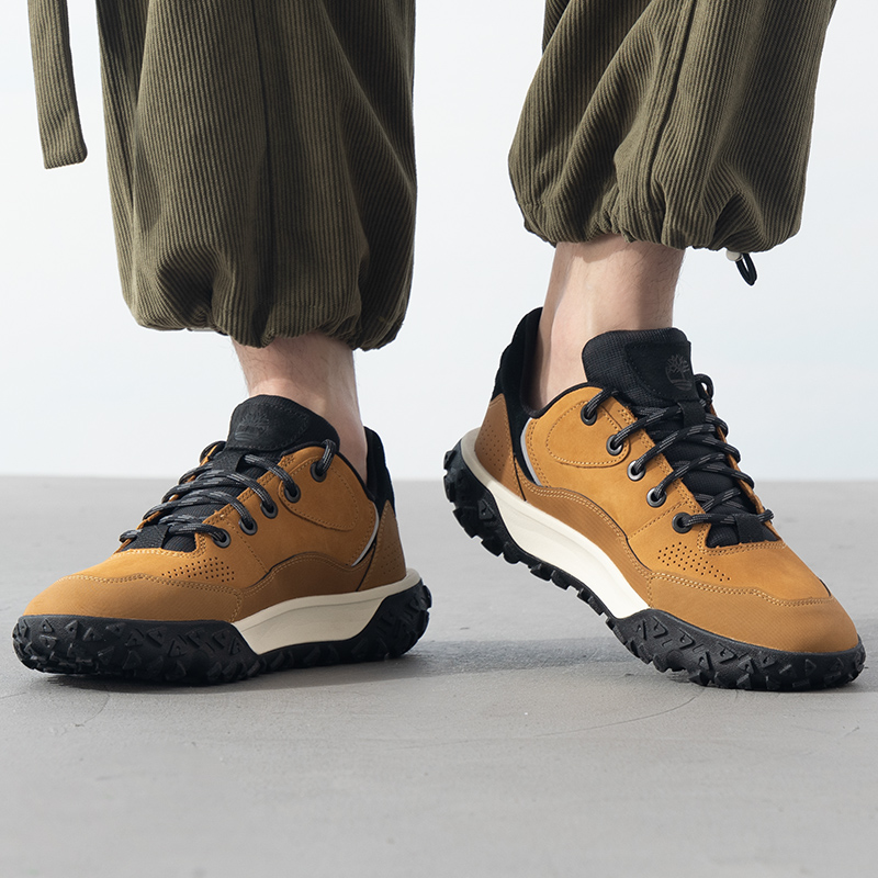 添柏岚男鞋秋季新款户外时尚徒步登山鞋复古运动鞋耐磨舒适休闲