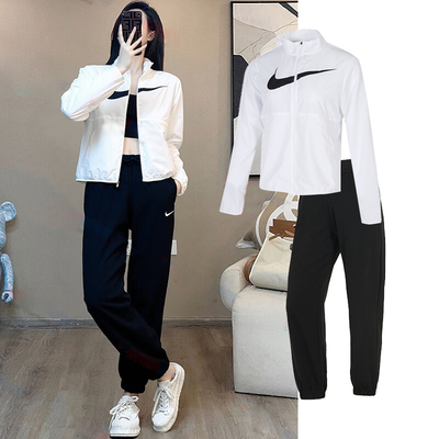 NIKE耐克女装梭织夹克外套2026春季新款跑步休闲运动服HV2648-100