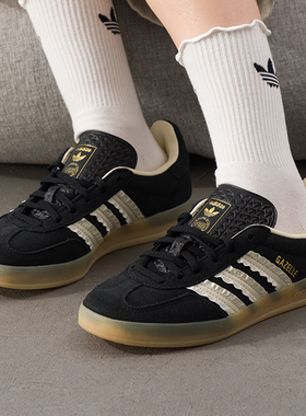 阿迪达斯 （adidas）三叶草女鞋 2025秋季新款运动鞋GAZELLE INDO