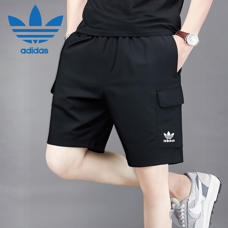 adidas阿迪达斯三叶草男裤短裤25夏季新款运动裤透气休闲裤JD0406