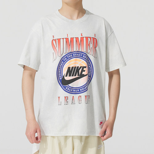NIKE耐克男装短袖T恤夏季透气休闲运动服圆领宽松半袖HJ3435-026