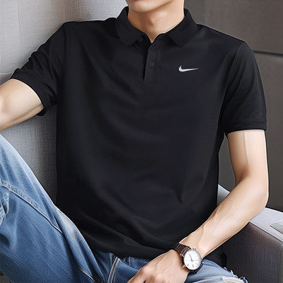 耐克短袖男装夏季新款POLO衫透气运动网球服翻领休闲针织速干T恤