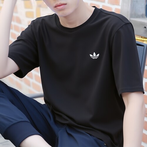 adidas阿迪达斯三叶草男子运动服26秋季新款休闲短袖T恤JW0038