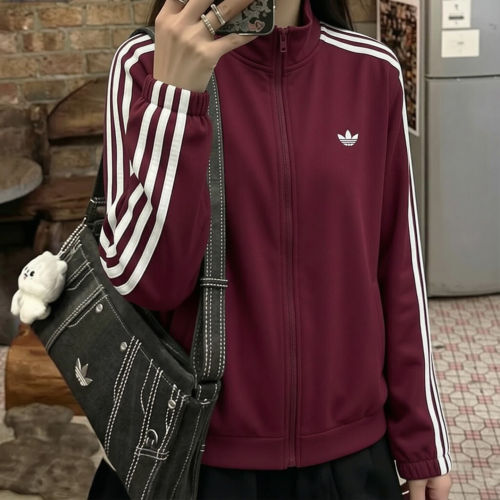 阿迪达斯男装梭织运动服2026春秋款宽松立领休闲夹克外套KS4244