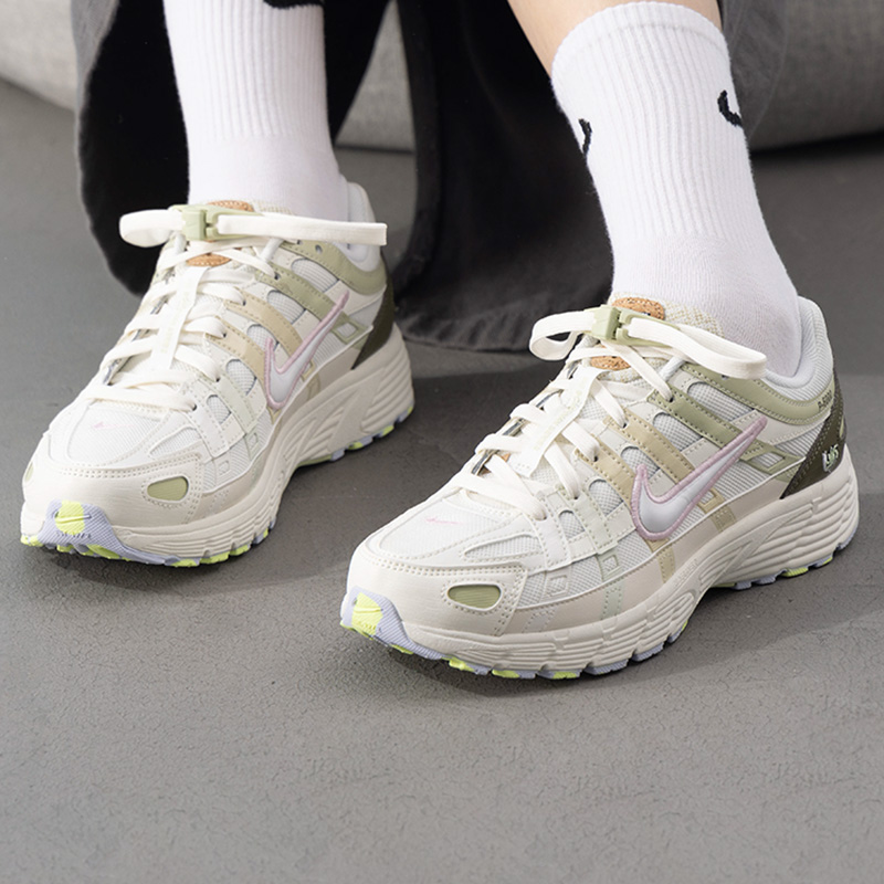 NIKE耐克男女童跑步运动鞋P-6000网面透气缓震回弹休闲鞋 IB8888