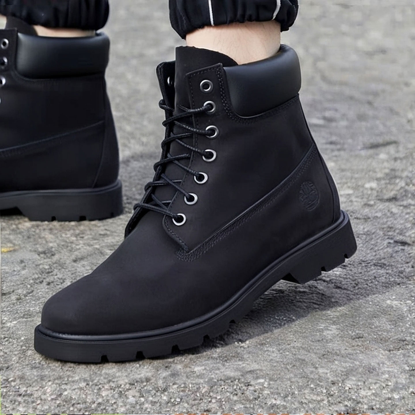 添柏岚男鞋25秋冬款踢不烂户外休闲运动鞋高帮黑色马丁靴19039
