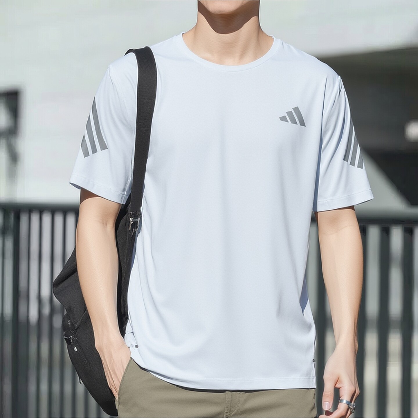 adidas短袖男装2026春夏新款运动服健身服跑步T恤JZ7699