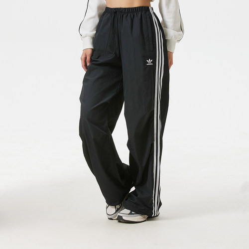 adidas阿迪达斯三叶草女裤直筒长裤子26新款运动休闲梭织裤KF9615