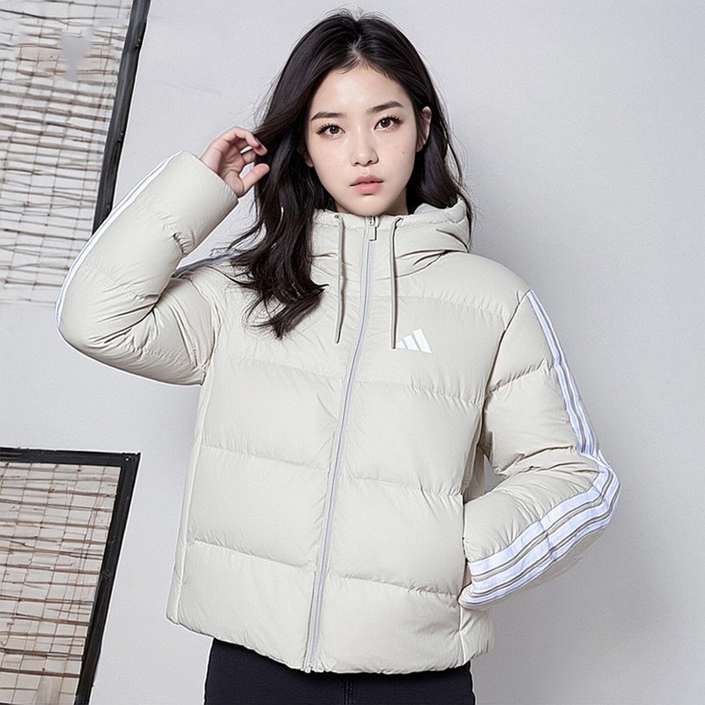 阿迪达斯adidas女装2025冬季短款羽绒服休闲运动保暖厚外套KH3979,运动服/休闲服装,运动羽绒服,淘宝优惠券,粉丝福利购,淘宝优惠卷