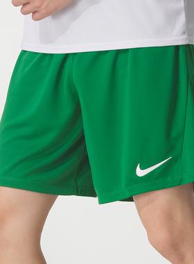 NIKE耐克男短裤25秋季DRI-FIT速干足球运动裤绿色队服HF0527-302