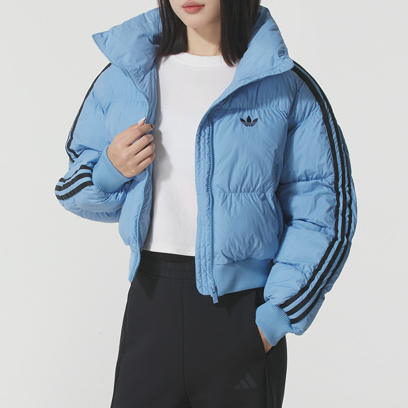 阿迪达斯三叶草女装棉服25新款秋冬保暖短款面包服夹克外套JX2969,运动服/休闲服装,运动棉衣,淘宝优惠券,粉丝福利购,淘宝优惠卷