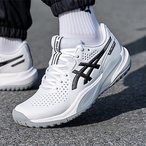 ASICS亚瑟士官方旗舰男款网球鞋2025冬季新款白灰运动鞋1041A510