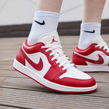 NIKE耐克官方正品芝加哥红AJ1男鞋夏季新款运动篮球鞋553558-166
