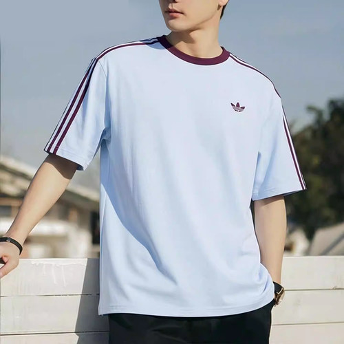 adidas阿迪达斯三叶草短袖T恤男装26夏季新款运动休闲半袖HZ3831