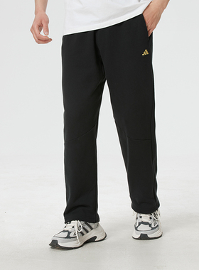 adidas阿迪达斯男裤直筒运动裤长裤26春季新款针织休闲裤 KE4065