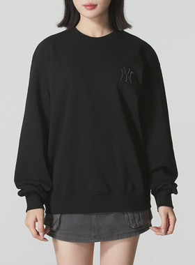 MLB卫衣男装女装2025冬季新款情侣运动服透气套头衫3AMTM0654-