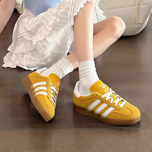 adidas阿迪达斯三叶草男女GAZELLE INDOOR WORI运动休闲鞋KH6037