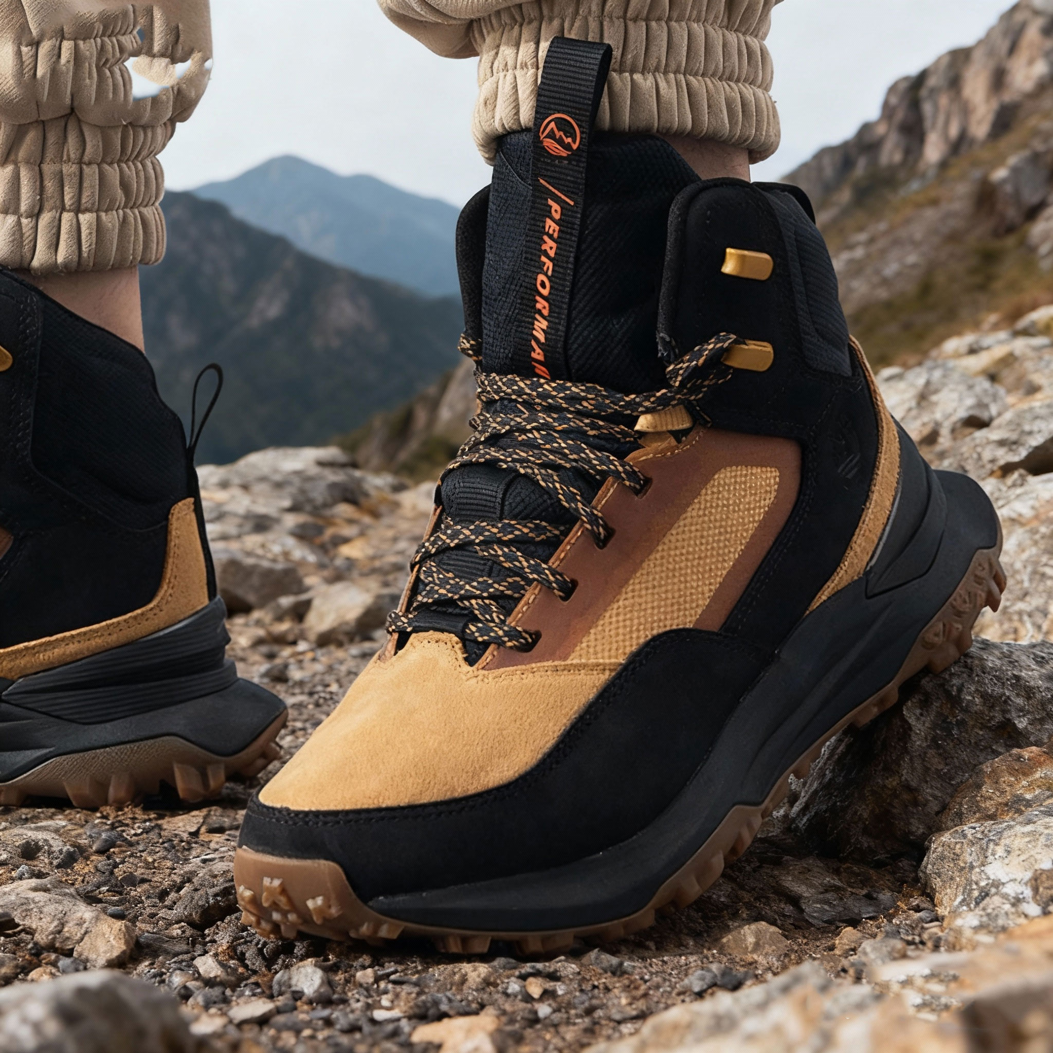 添柏岚中帮徒步鞋男鞋秋冬新款户外登山鞋减震运动鞋休闲鞋A6DB3