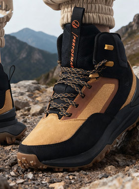 添柏岚中帮徒步鞋男鞋秋冬新款户外登山鞋减震运动鞋休闲鞋A6DB3